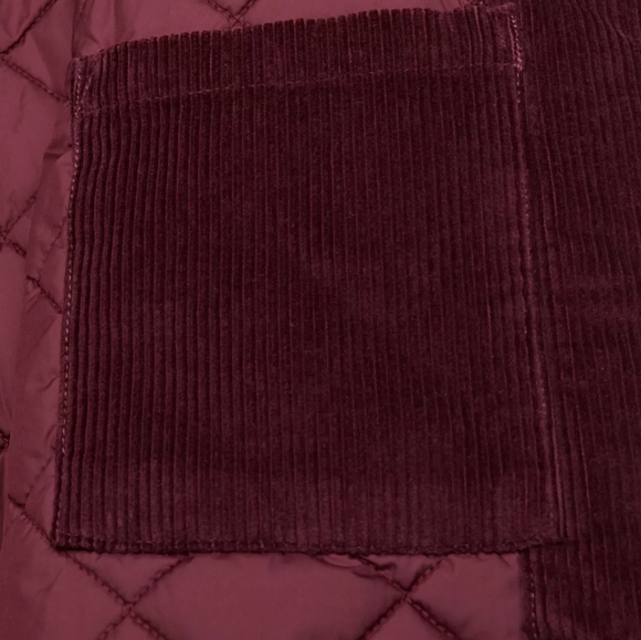 Aritzia Spiced Burgundy Morrison Corduroy Jacket Large - Picture 4 of 6